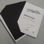 Matt Black Binding Covers A4