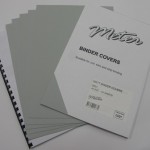 Matt Grey Binding Covers A4