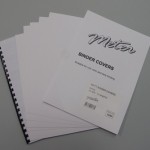 Matt White Binding Covers A4