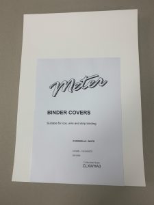 A3 Chromolux Gloss White Binding Covers