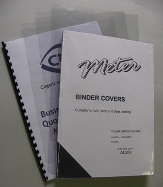 Clear Binding Covers 