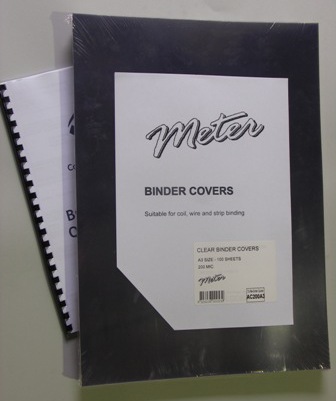 AC200A3 A3 Clear Binding Covers 200 Micron