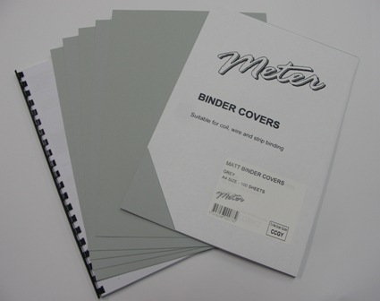 CCGY A4 Grey Matt Binding Covers