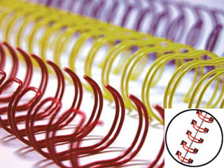Wire Binding Coils 34 Ring 3:1 Pitch